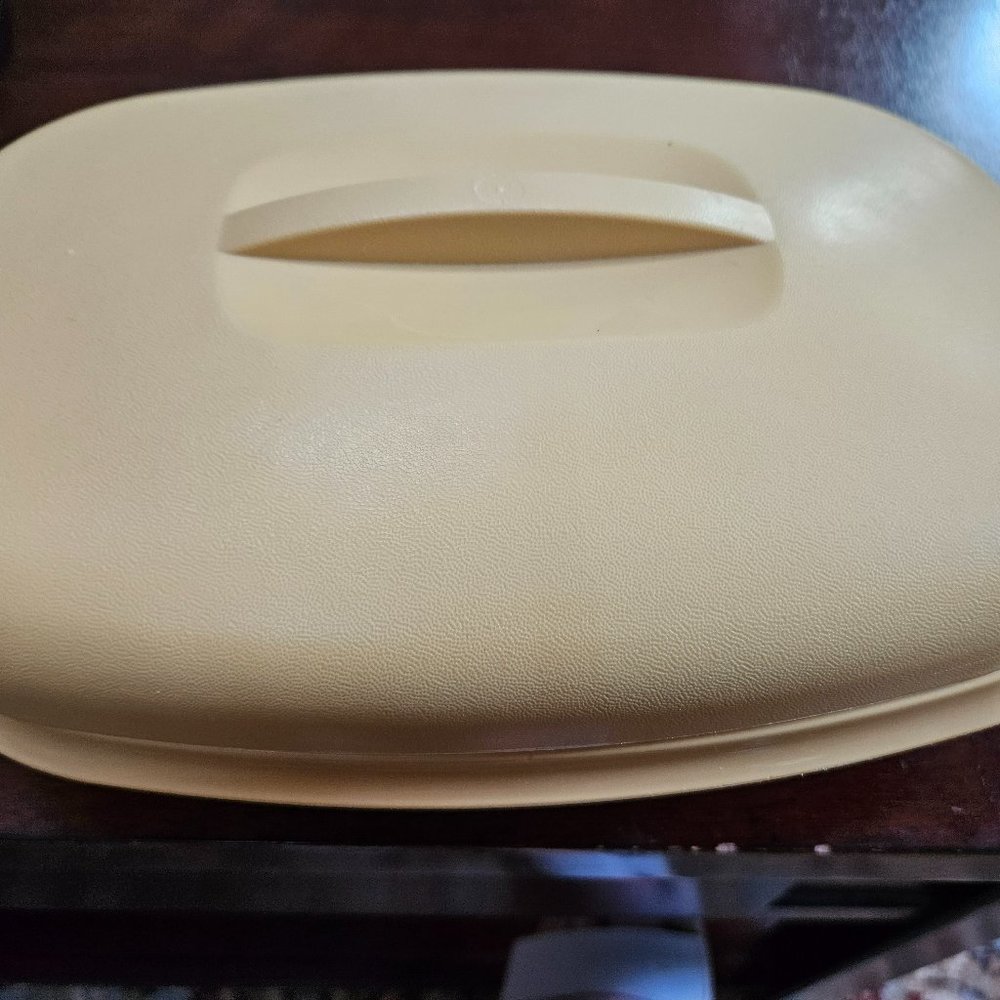 vintage Tupperware harvest gold 3-piece Vegi rice steamer